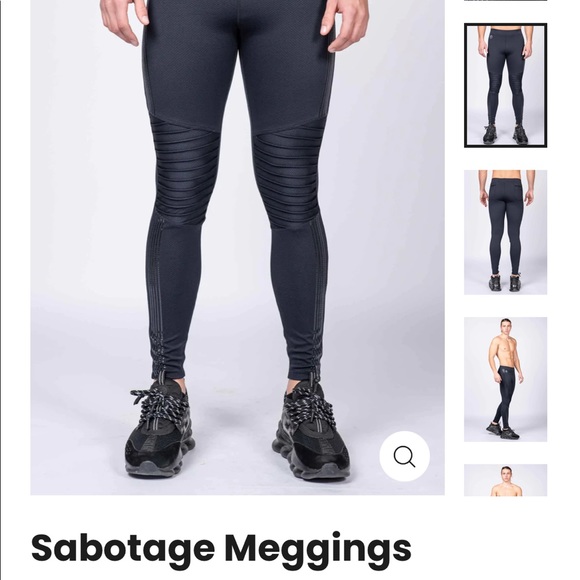 COPY - COPY - New/Never Worn Black Men’s Leggings - Picture 1 of 4